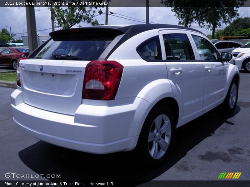 Bright White / Dark Slate Gray 2012 Dodge Caliber SXT