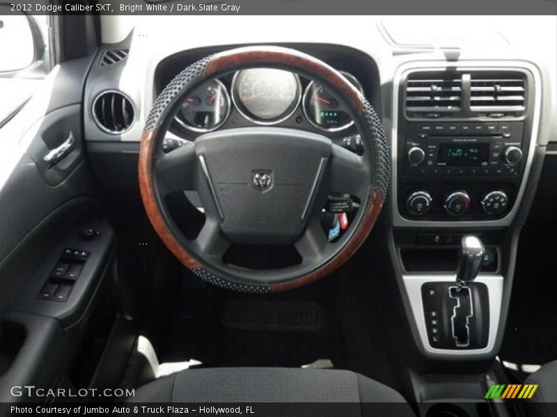 Bright White / Dark Slate Gray 2012 Dodge Caliber SXT
