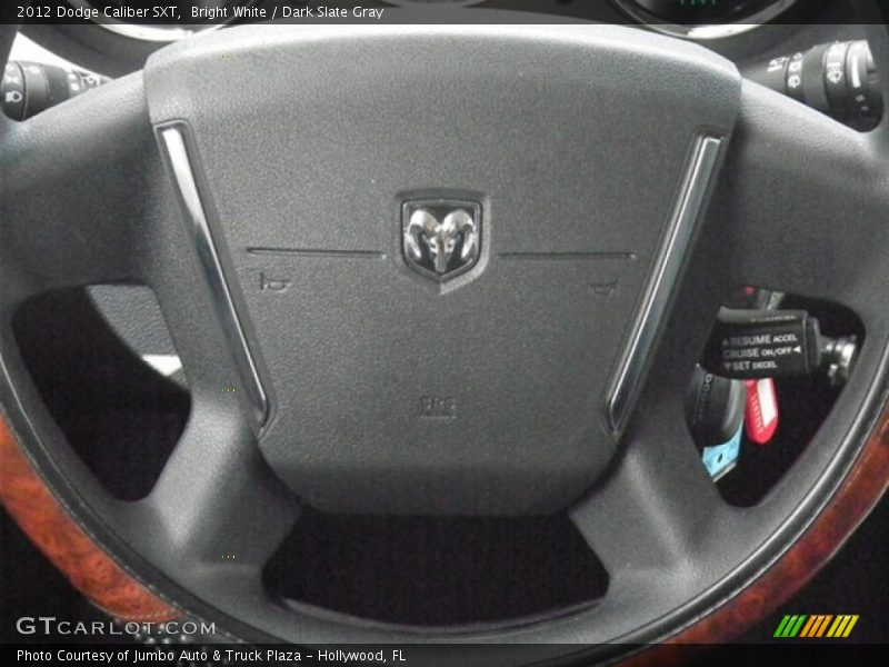Bright White / Dark Slate Gray 2012 Dodge Caliber SXT