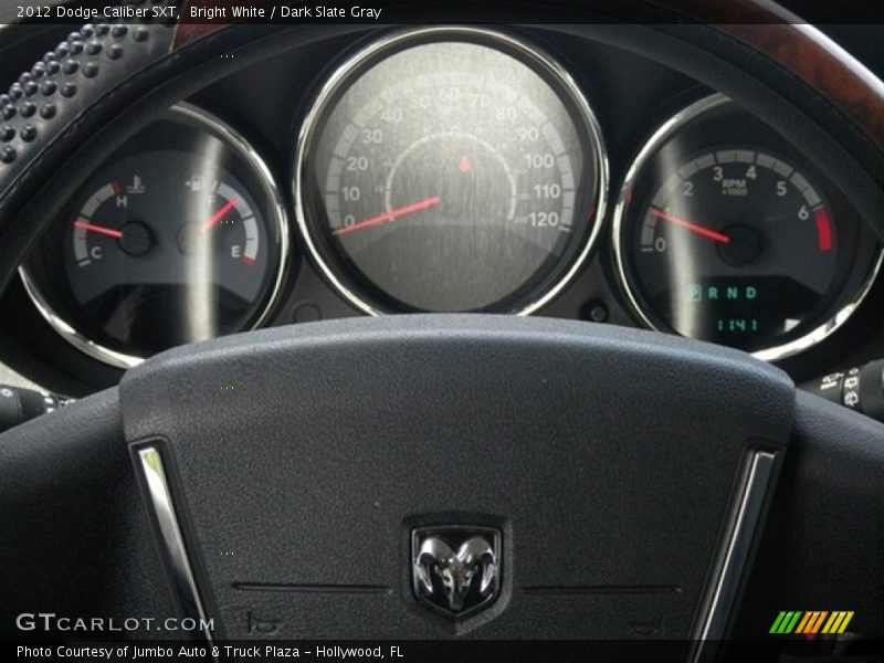 Bright White / Dark Slate Gray 2012 Dodge Caliber SXT