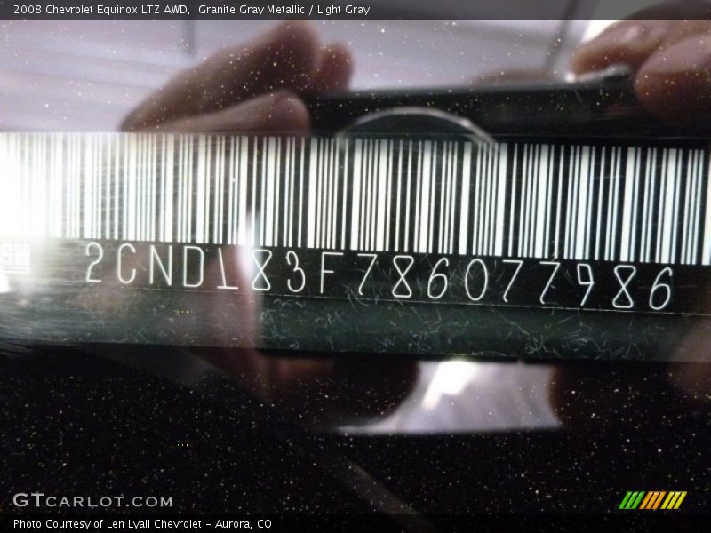 Granite Gray Metallic / Light Gray 2008 Chevrolet Equinox LTZ AWD