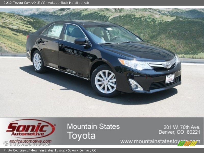 Attitude Black Metallic / Ash 2012 Toyota Camry XLE V6