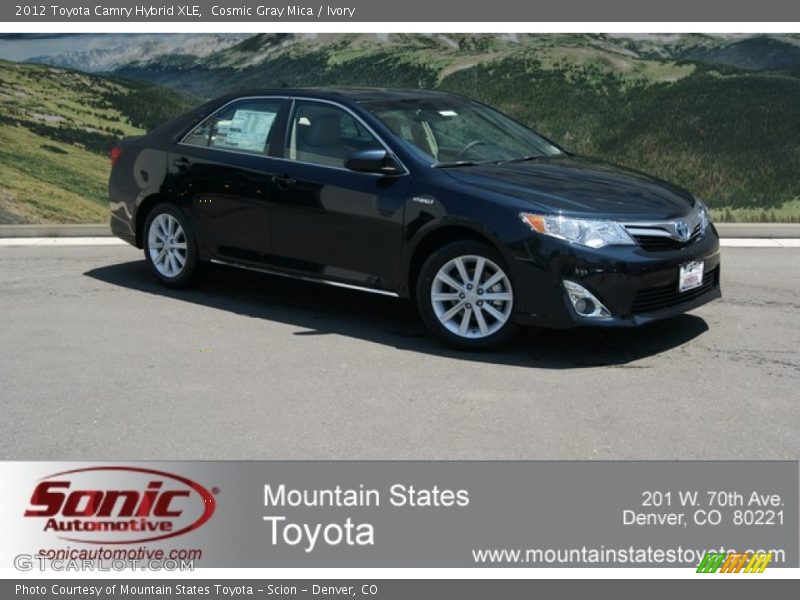 Cosmic Gray Mica / Ivory 2012 Toyota Camry Hybrid XLE