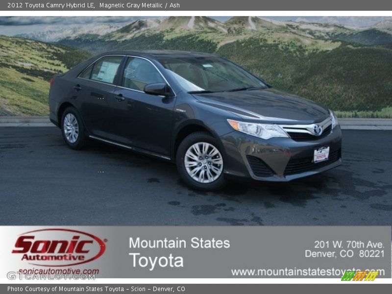 Magnetic Gray Metallic / Ash 2012 Toyota Camry Hybrid LE