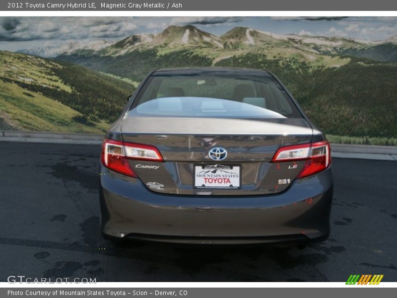 Magnetic Gray Metallic / Ash 2012 Toyota Camry Hybrid LE