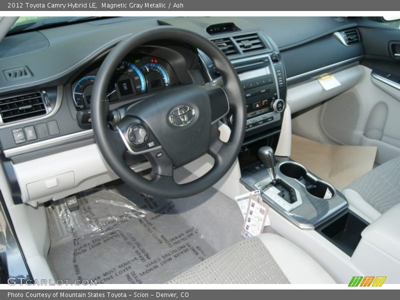 Magnetic Gray Metallic / Ash 2012 Toyota Camry Hybrid LE