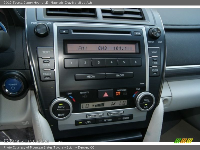 Magnetic Gray Metallic / Ash 2012 Toyota Camry Hybrid LE