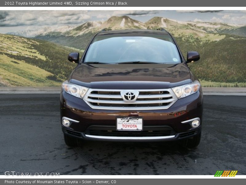 Sizzling Crimson Mica / Black 2012 Toyota Highlander Limited 4WD