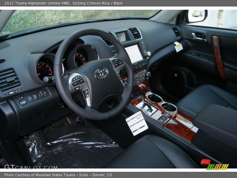 Sizzling Crimson Mica / Black 2012 Toyota Highlander Limited 4WD