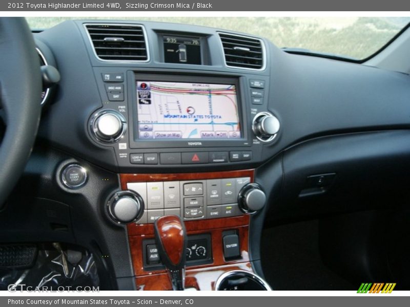 Sizzling Crimson Mica / Black 2012 Toyota Highlander Limited 4WD