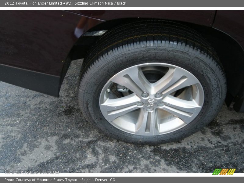 Sizzling Crimson Mica / Black 2012 Toyota Highlander Limited 4WD