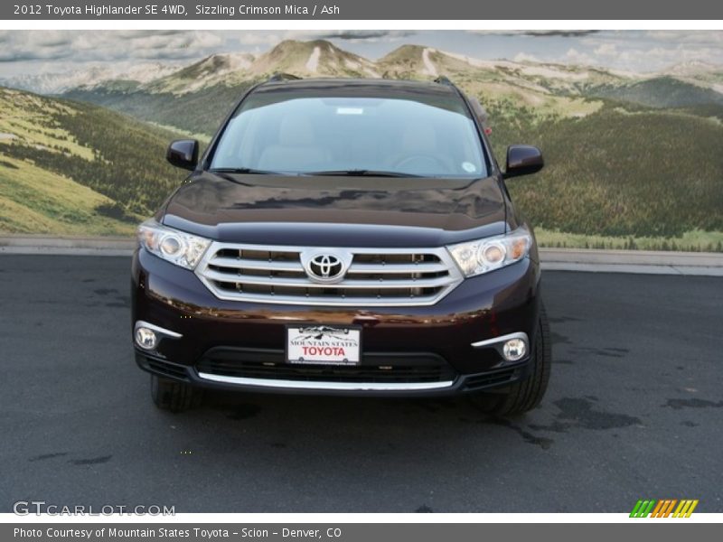 Sizzling Crimson Mica / Ash 2012 Toyota Highlander SE 4WD