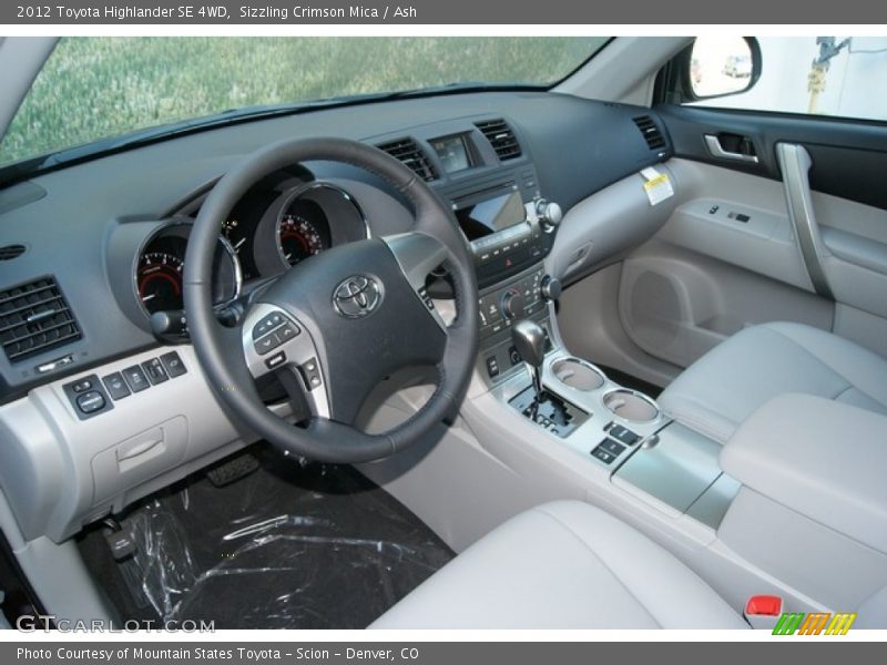 Sizzling Crimson Mica / Ash 2012 Toyota Highlander SE 4WD
