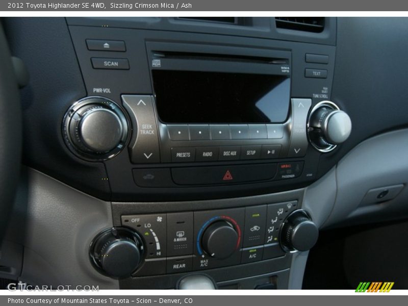Sizzling Crimson Mica / Ash 2012 Toyota Highlander SE 4WD