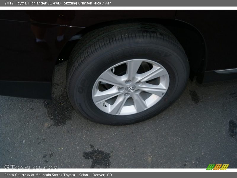 Sizzling Crimson Mica / Ash 2012 Toyota Highlander SE 4WD