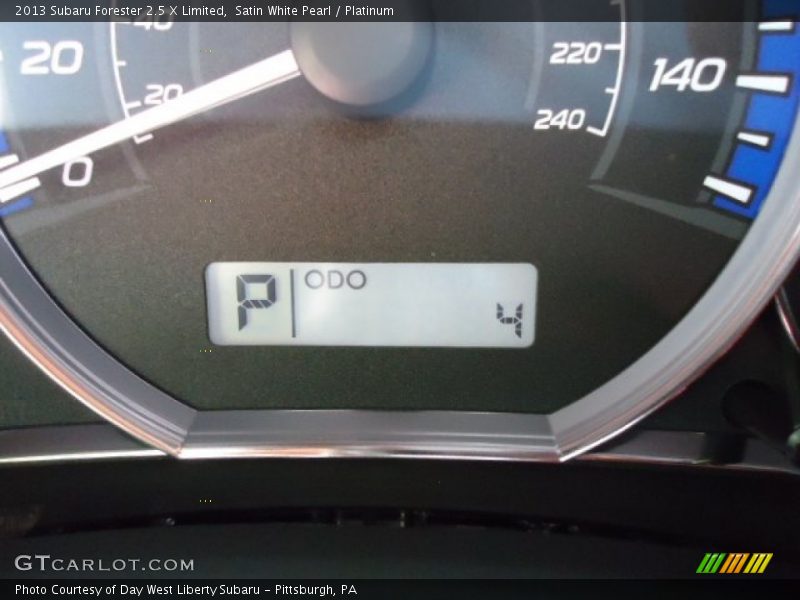 Satin White Pearl / Platinum 2013 Subaru Forester 2.5 X Limited