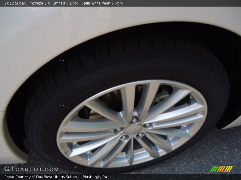 Satin White Pearl / Ivory 2012 Subaru Impreza 2.0i Limited 5 Door