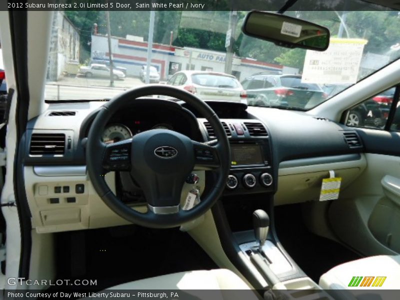 Satin White Pearl / Ivory 2012 Subaru Impreza 2.0i Limited 5 Door