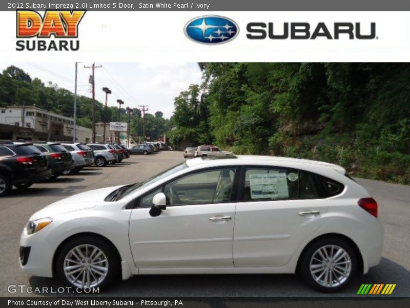 Satin White Pearl / Ivory 2012 Subaru Impreza 2.0i Limited 5 Door