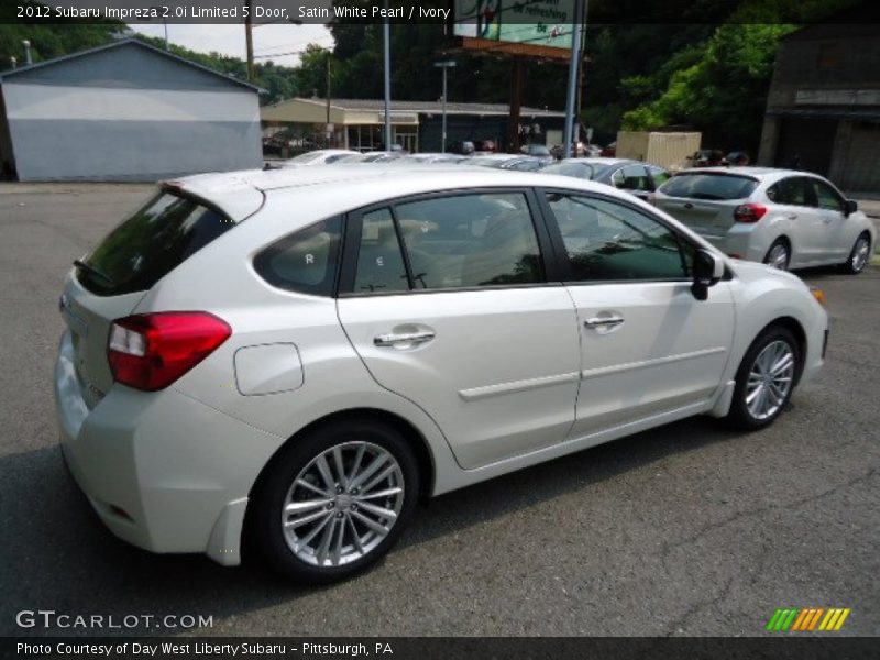 Satin White Pearl / Ivory 2012 Subaru Impreza 2.0i Limited 5 Door