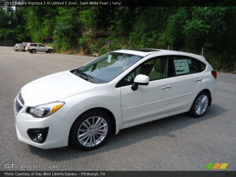 Satin White Pearl / Ivory 2012 Subaru Impreza 2.0i Limited 5 Door