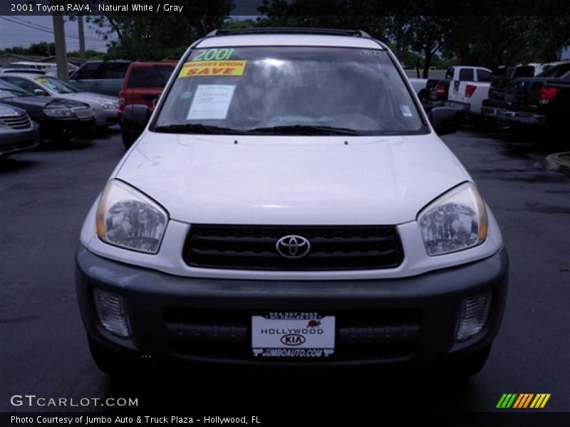 Natural White / Gray 2001 Toyota RAV4