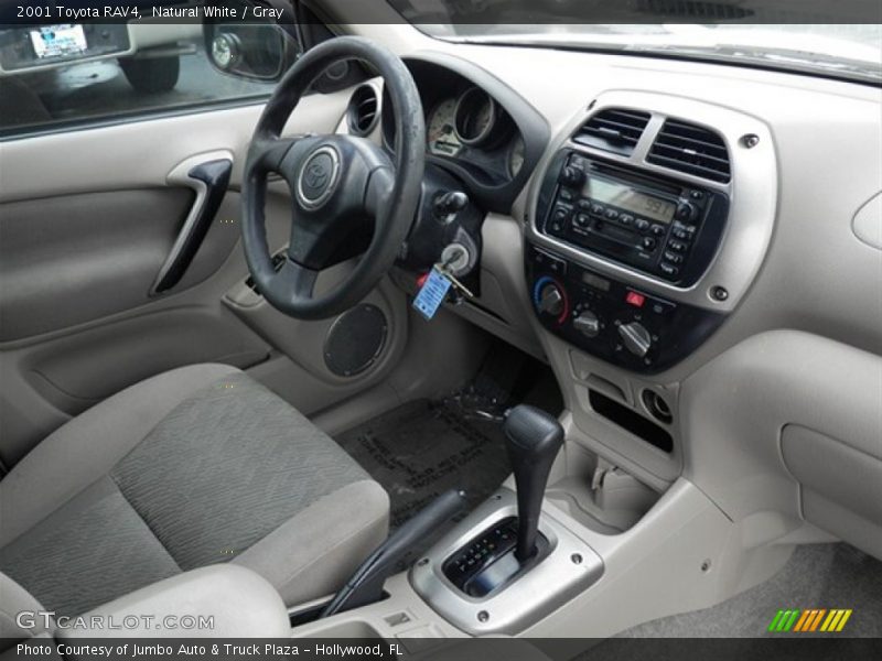 Natural White / Gray 2001 Toyota RAV4