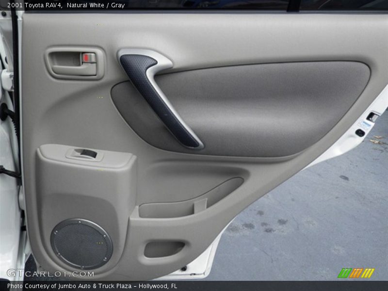 Natural White / Gray 2001 Toyota RAV4