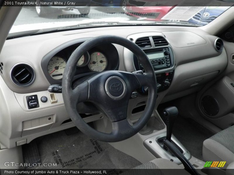 Natural White / Gray 2001 Toyota RAV4