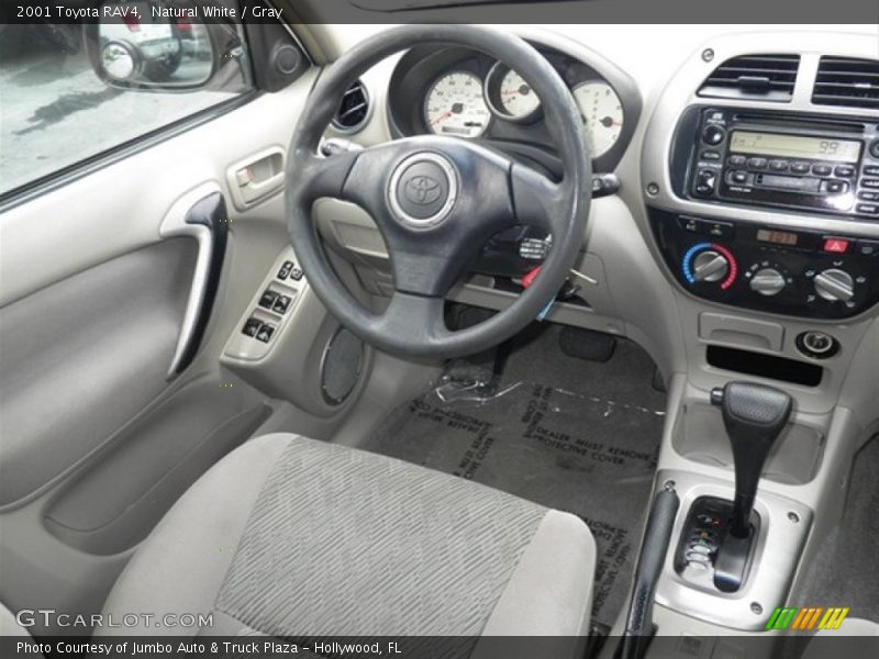 Natural White / Gray 2001 Toyota RAV4