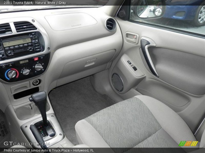 Natural White / Gray 2001 Toyota RAV4