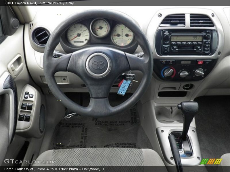 Natural White / Gray 2001 Toyota RAV4