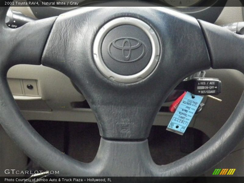 Natural White / Gray 2001 Toyota RAV4