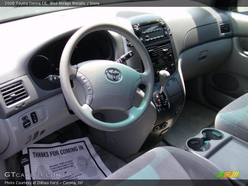 Blue Mirage Metallic / Stone 2008 Toyota Sienna CE