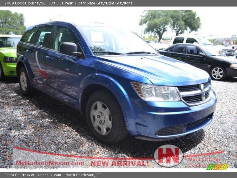 Surf Blue Pearl / Dark Slate Gray/Light Graystone 2009 Dodge Journey SE