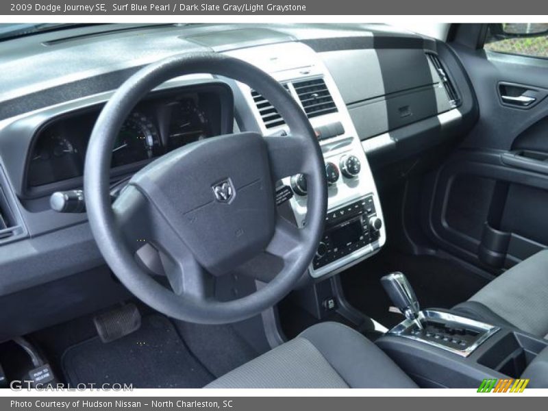 Surf Blue Pearl / Dark Slate Gray/Light Graystone 2009 Dodge Journey SE