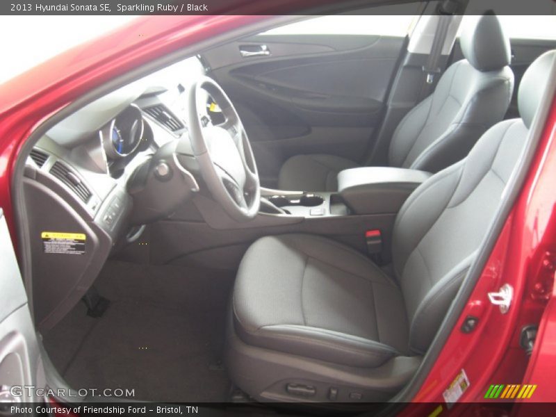 Sparkling Ruby / Black 2013 Hyundai Sonata SE