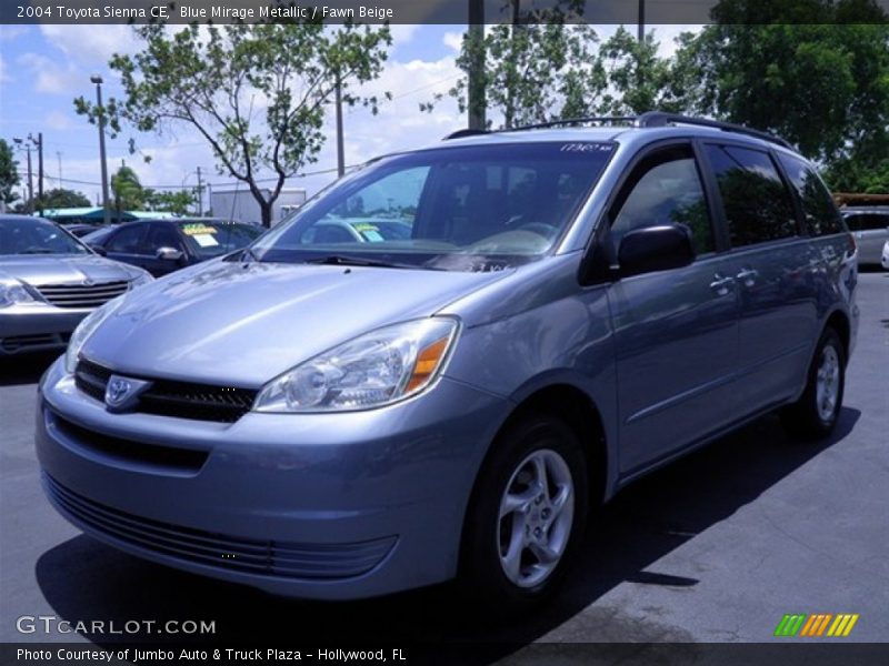 Blue Mirage Metallic / Fawn Beige 2004 Toyota Sienna CE