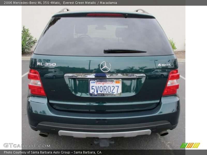Everest Green Metallic / Macadamia 2006 Mercedes-Benz ML 350 4Matic