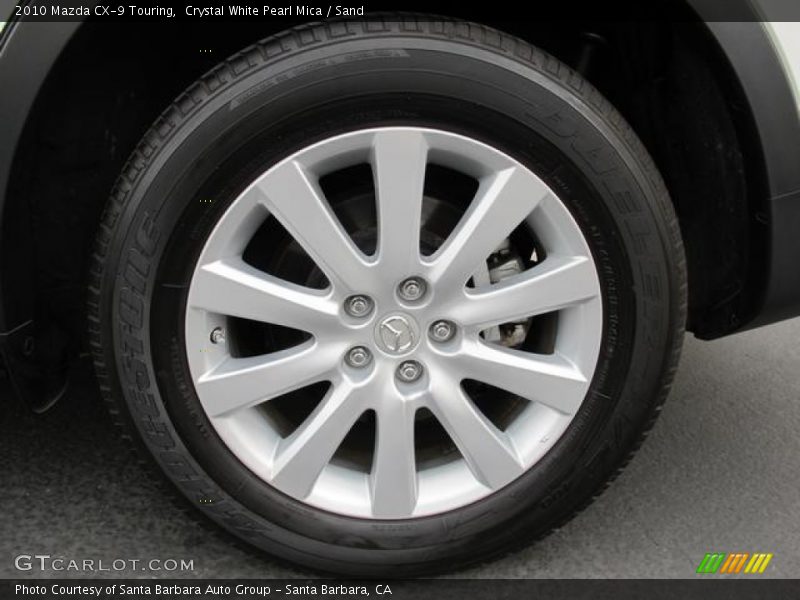 Crystal White Pearl Mica / Sand 2010 Mazda CX-9 Touring