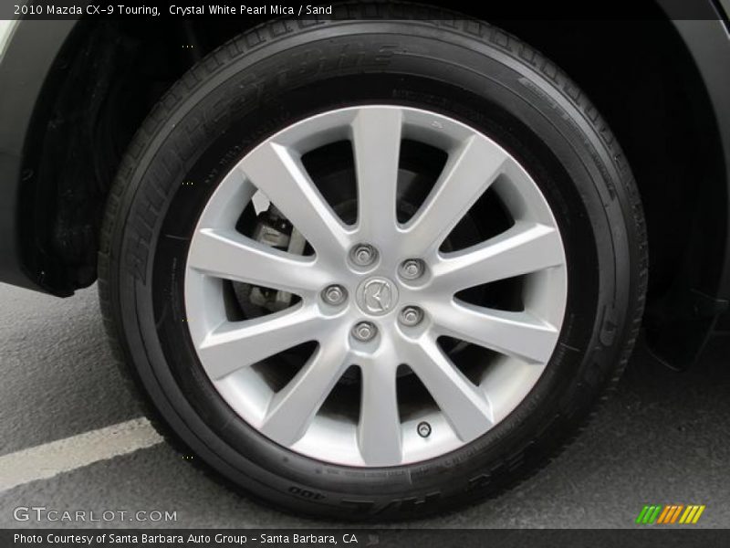 Crystal White Pearl Mica / Sand 2010 Mazda CX-9 Touring