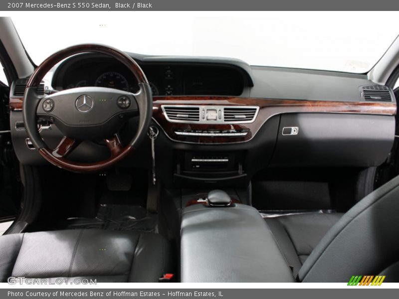 Black / Black 2007 Mercedes-Benz S 550 Sedan