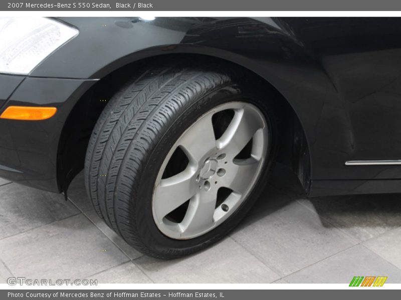 Black / Black 2007 Mercedes-Benz S 550 Sedan
