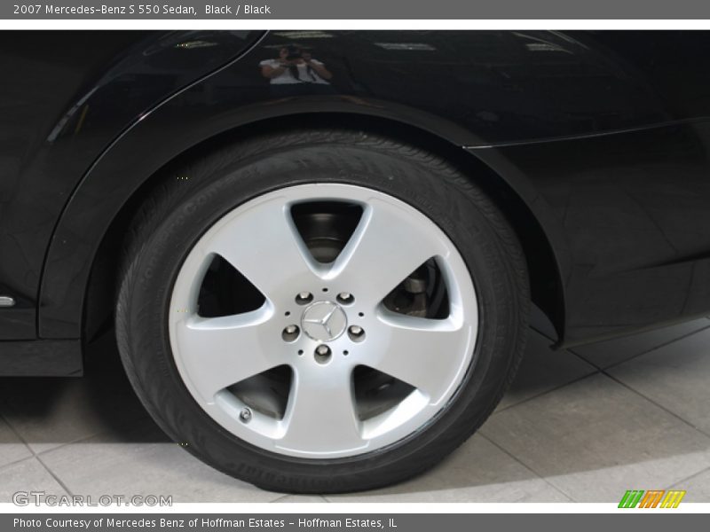 Black / Black 2007 Mercedes-Benz S 550 Sedan