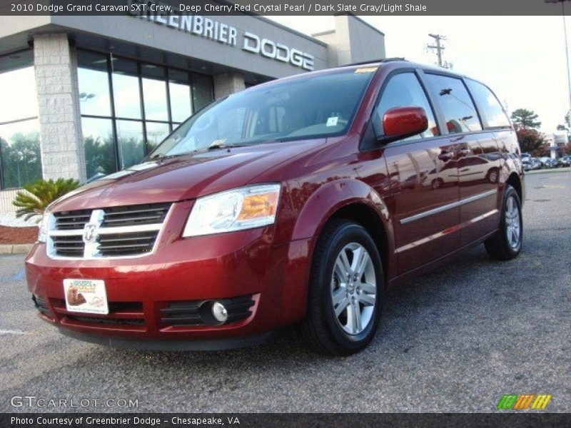 Deep Cherry Red Crystal Pearl / Dark Slate Gray/Light Shale 2010 Dodge Grand Caravan SXT Crew