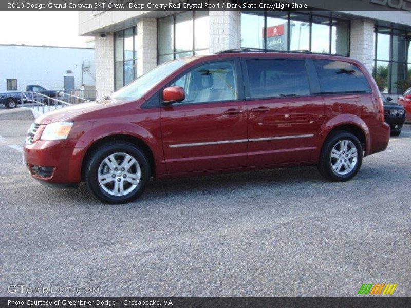 Deep Cherry Red Crystal Pearl / Dark Slate Gray/Light Shale 2010 Dodge Grand Caravan SXT Crew