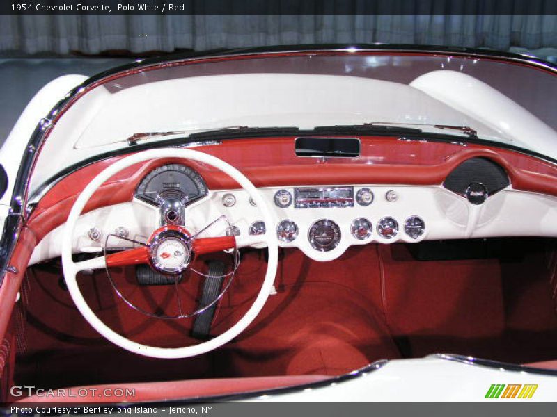 Polo White / Red 1954 Chevrolet Corvette