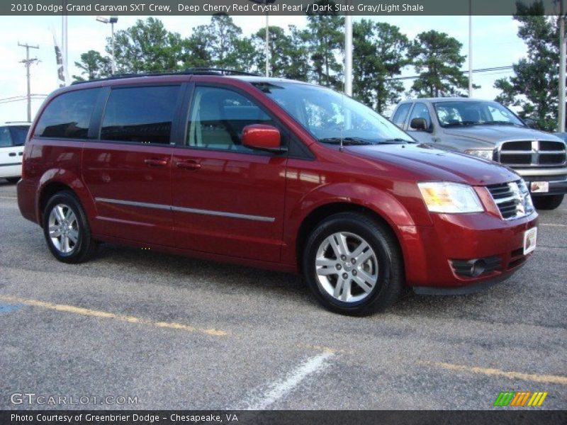 Deep Cherry Red Crystal Pearl / Dark Slate Gray/Light Shale 2010 Dodge Grand Caravan SXT Crew