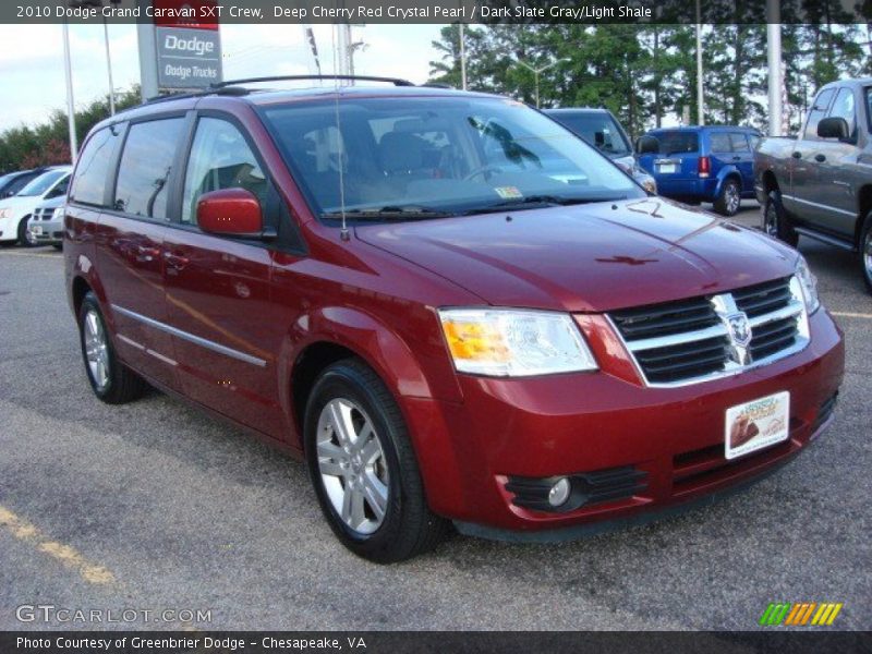 Deep Cherry Red Crystal Pearl / Dark Slate Gray/Light Shale 2010 Dodge Grand Caravan SXT Crew