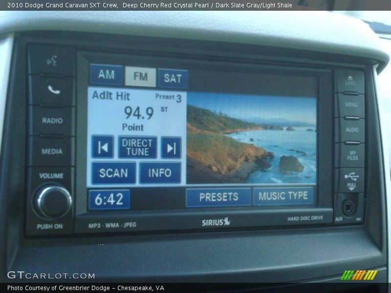 Deep Cherry Red Crystal Pearl / Dark Slate Gray/Light Shale 2010 Dodge Grand Caravan SXT Crew